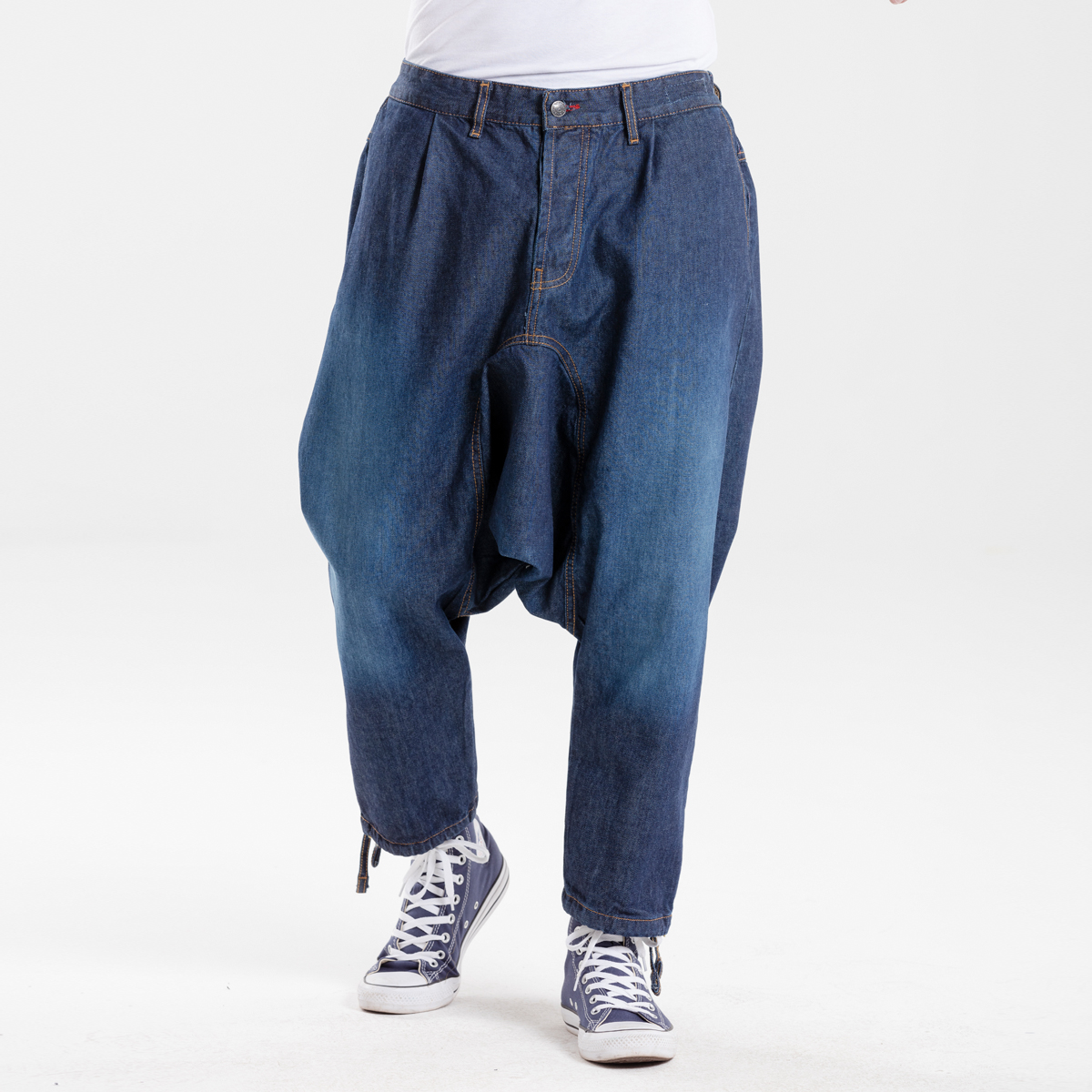 Pantalon sarouel jeans Al-Haramayn Deluxe à ceinture pour homme - Modèle  bouton avec fermeture éclair - Prêt à porter et accessoires